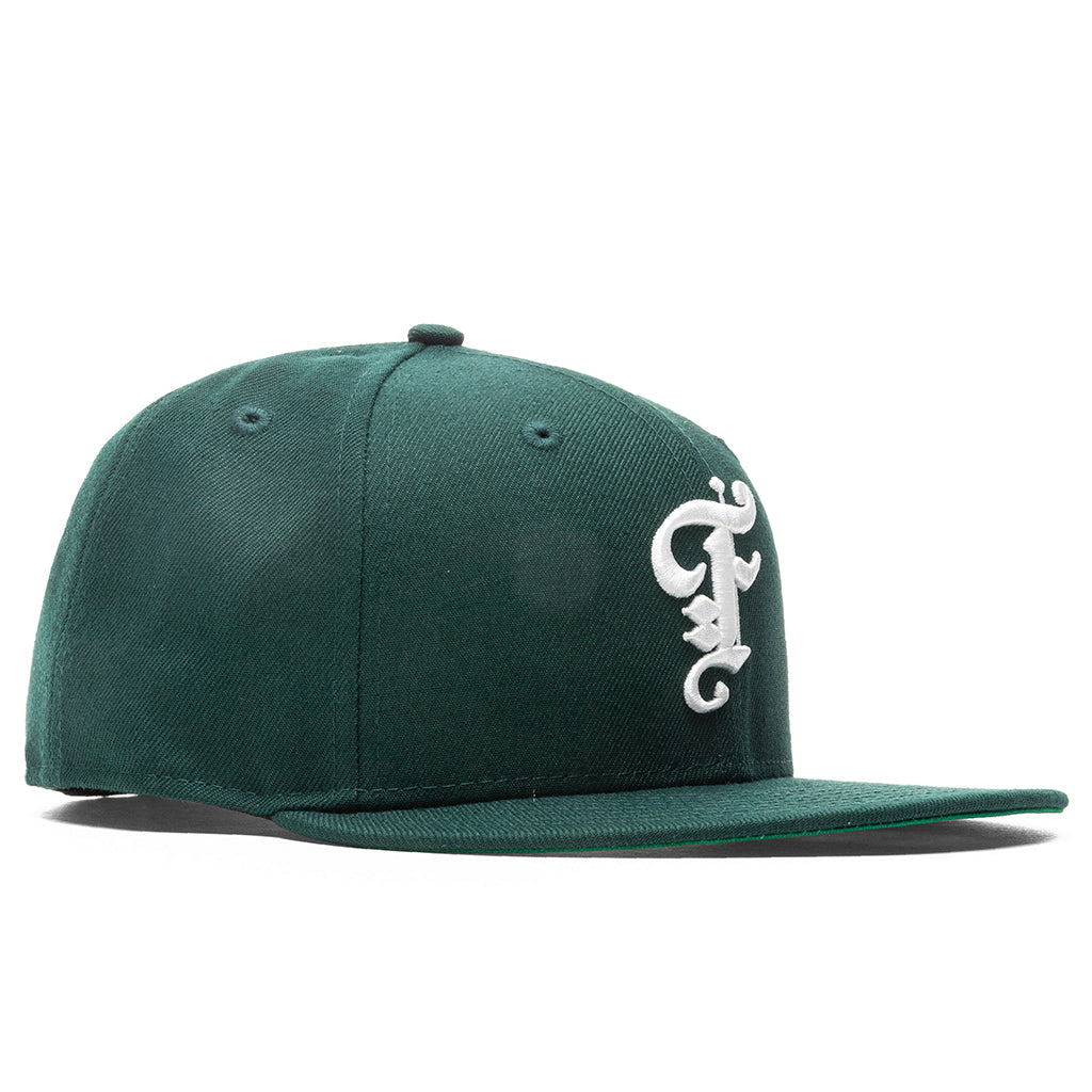 OE Fitted Cap - Seaweed/Off-White