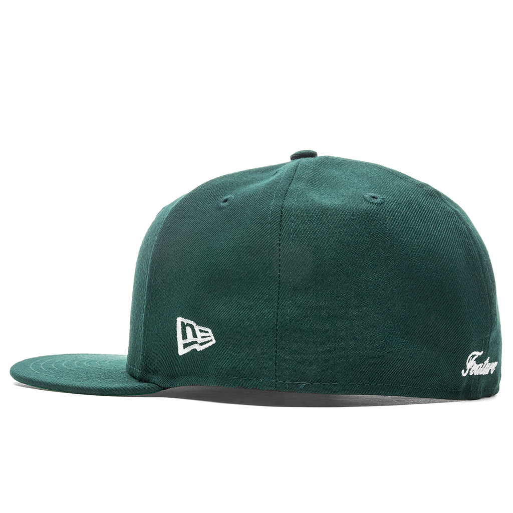OE Fitted Cap - Seaweed/Off-White