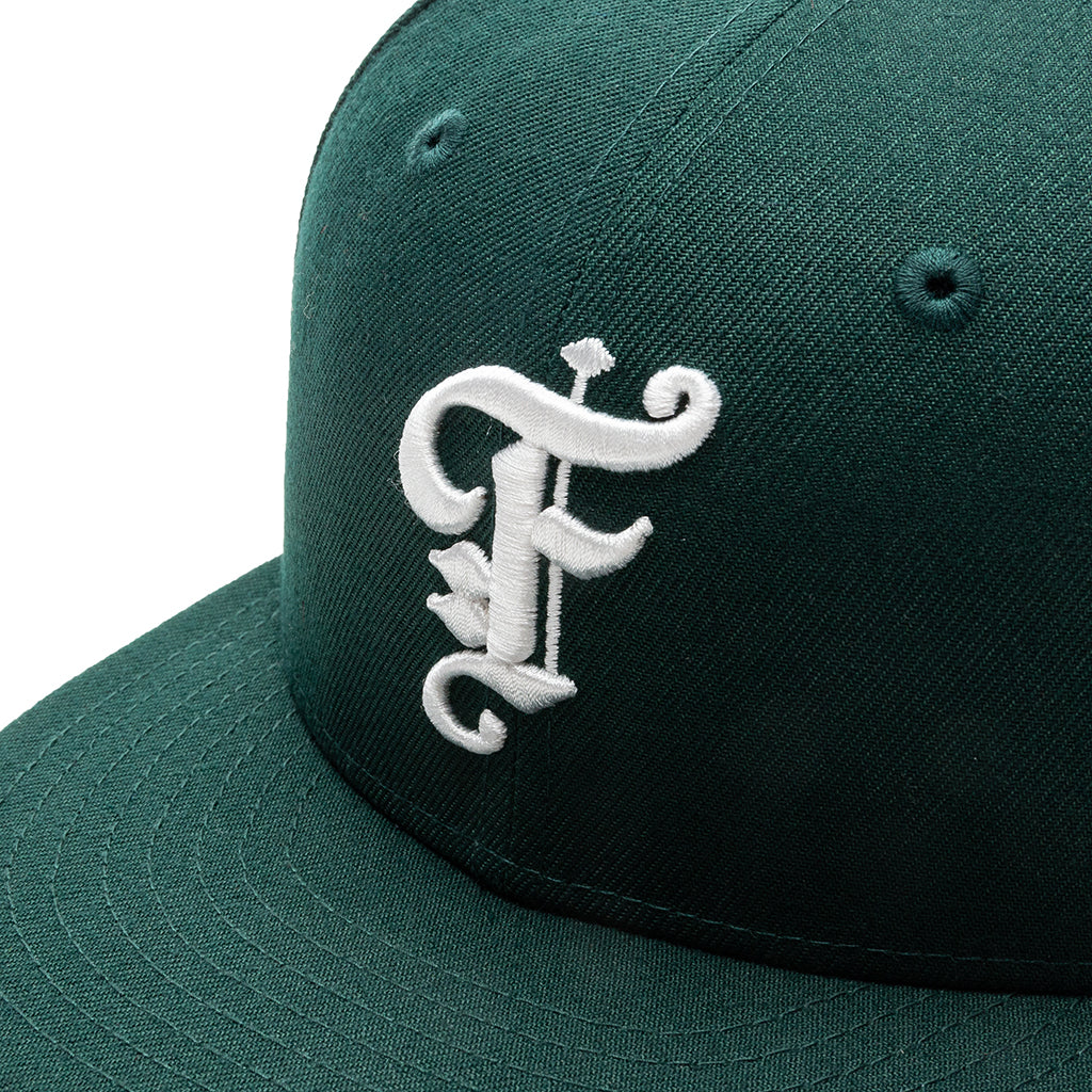 OE Fitted Cap - Seaweed/Off-White