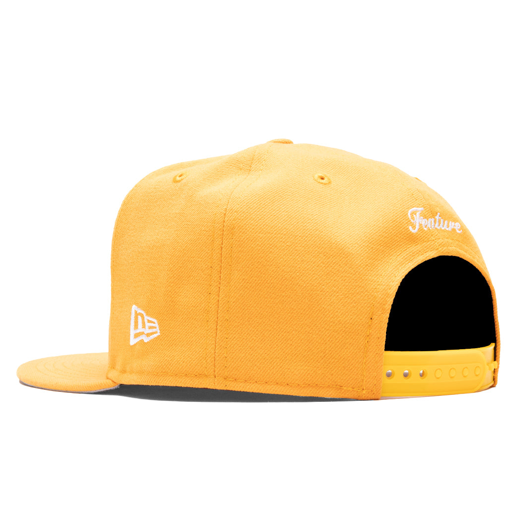 Old English F Snapback Hat w/ Pin - Regular Gold