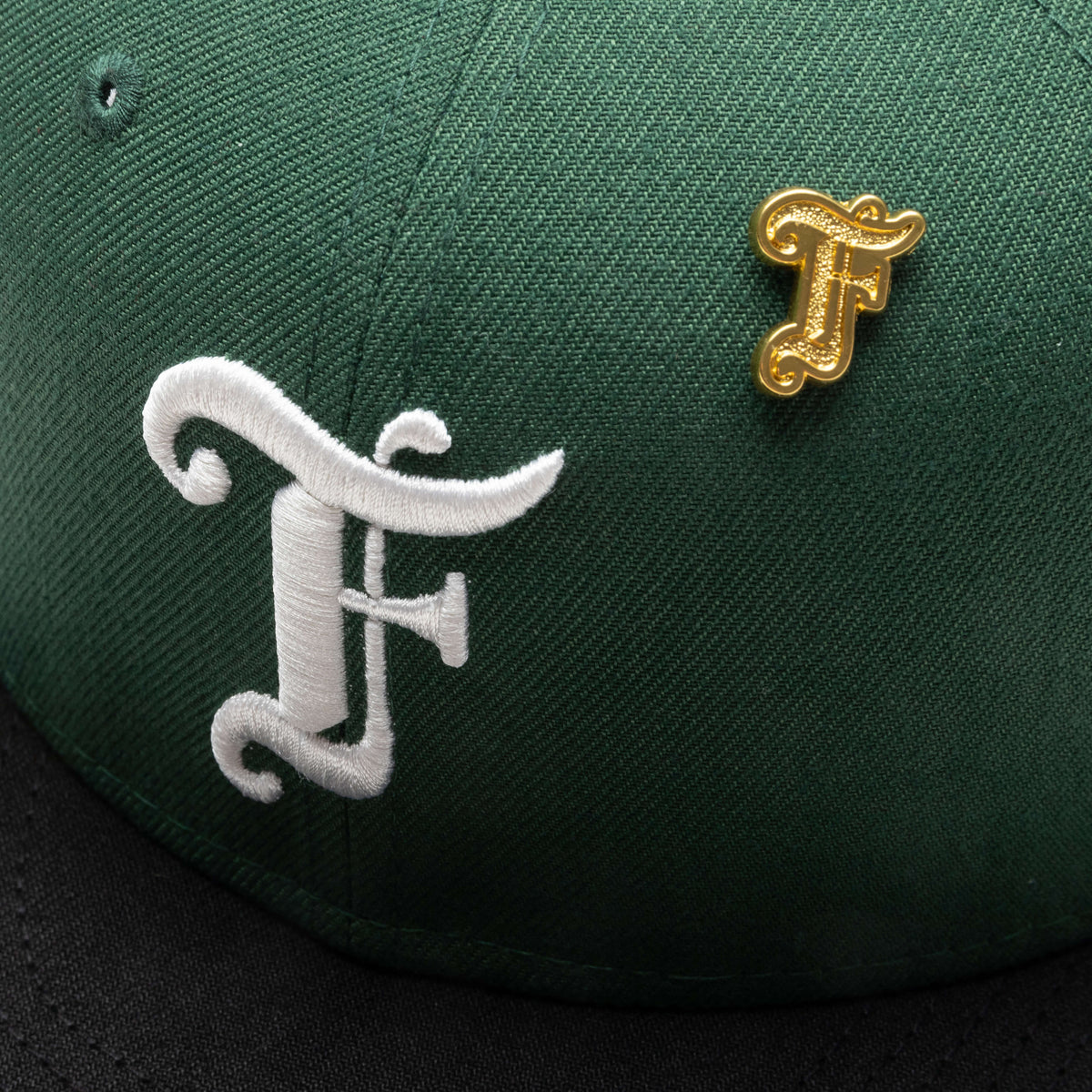 Old English F Snapback - Cilantro/Black