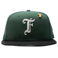 Old English F Snapback - Cilantro/Black