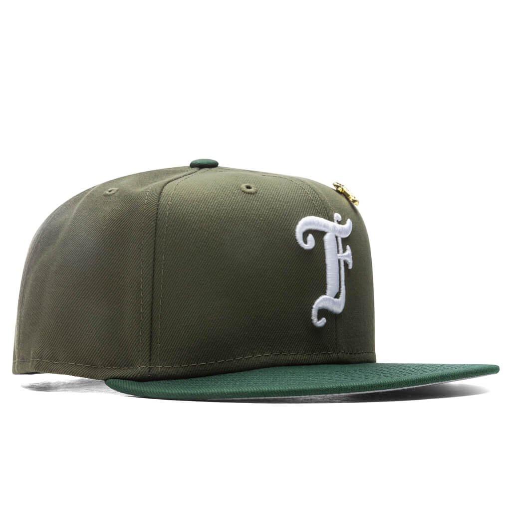 Old English F Snapback - New Olive/Cilantro