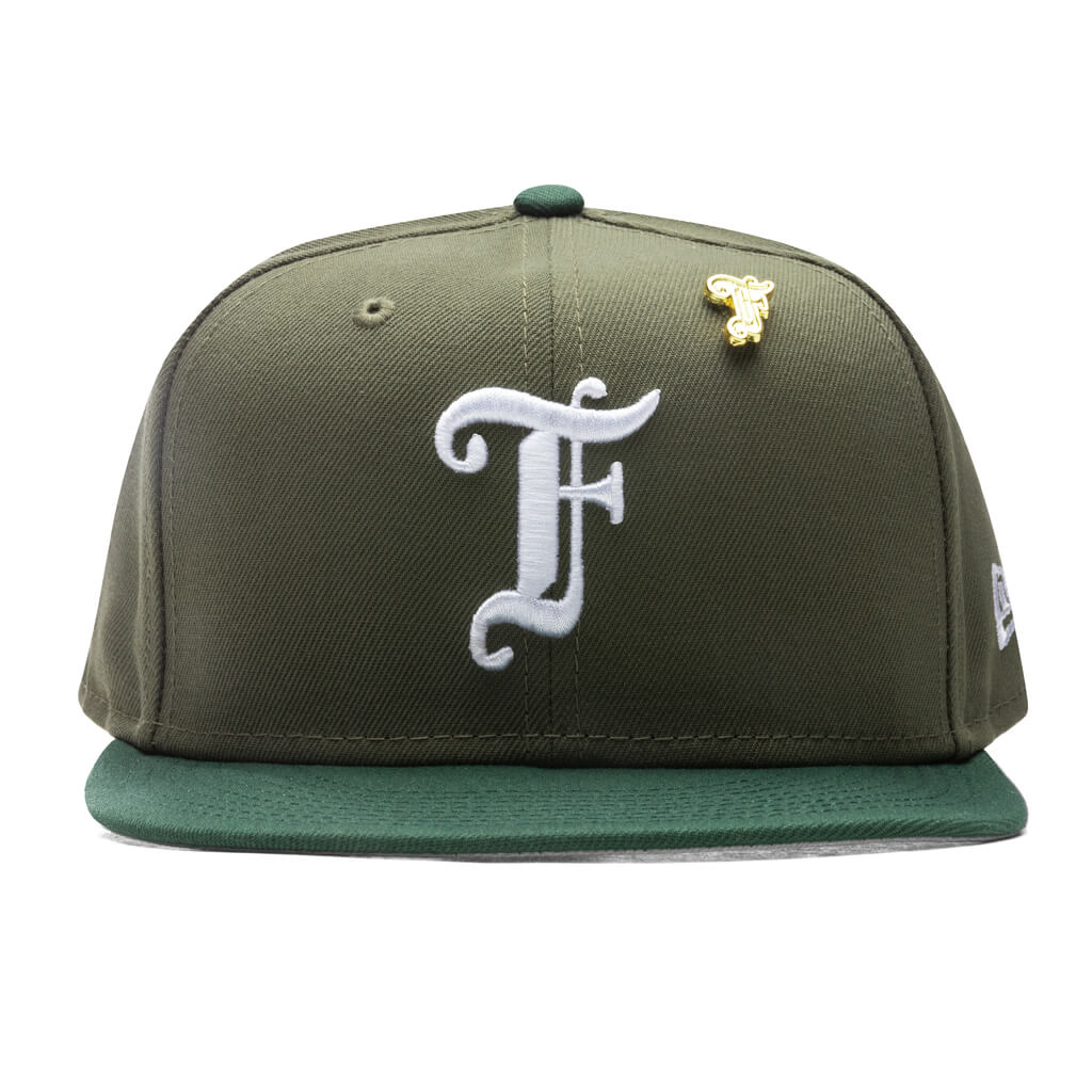 Old English F Snapback - New Olive/Cilantro