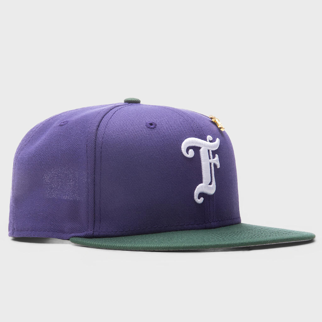 Old English F Snapback - New Orchid/Cilantro