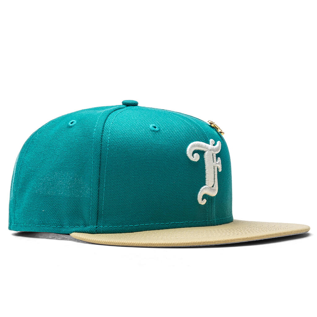 Old English F Snapback - Northwest Green/Vegas Gold