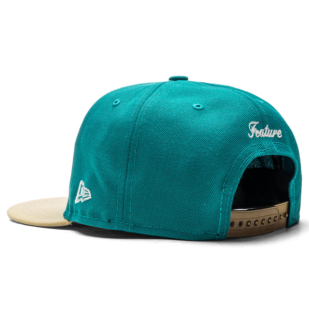 Old English F Snapback - Northwest Green/Vegas Gold
