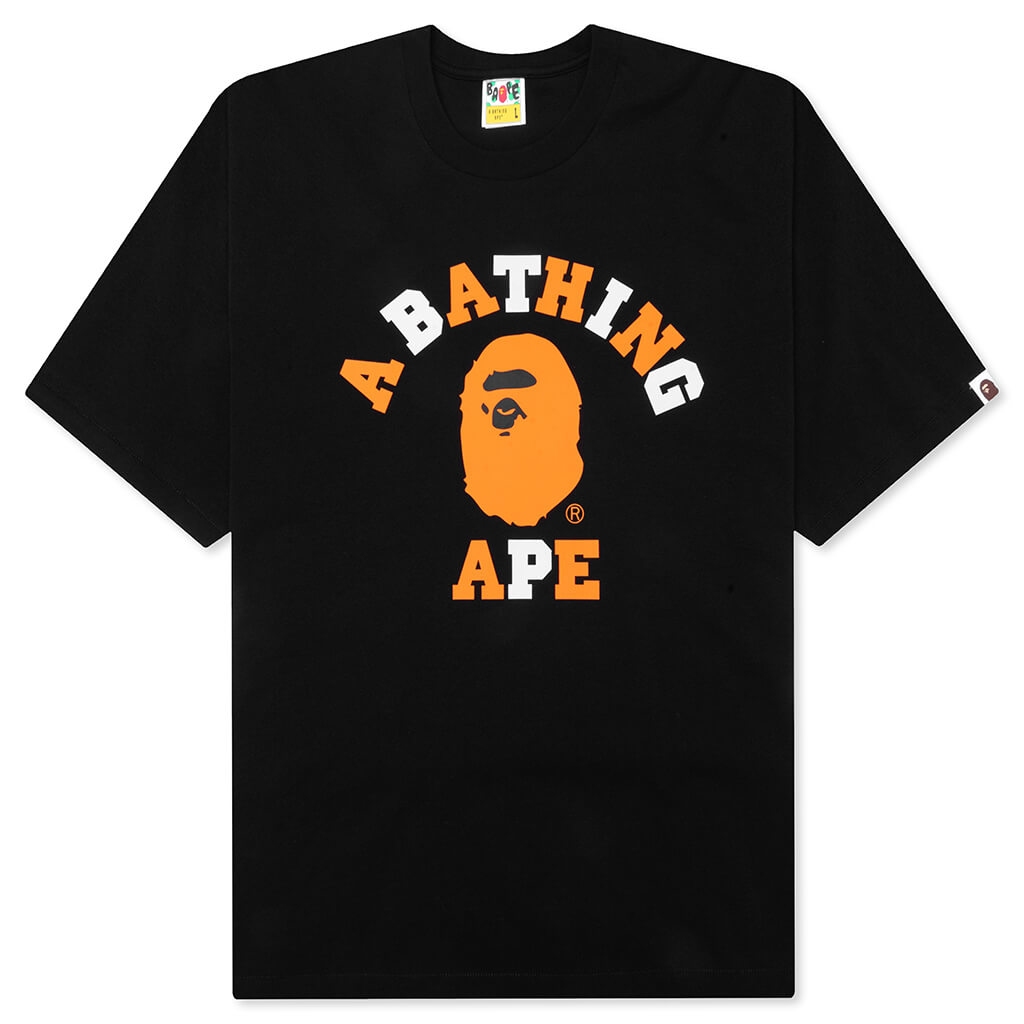 College Relaxed Fit Tee - Black