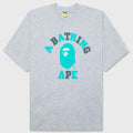 College Relaxed Fit Tee - Gray