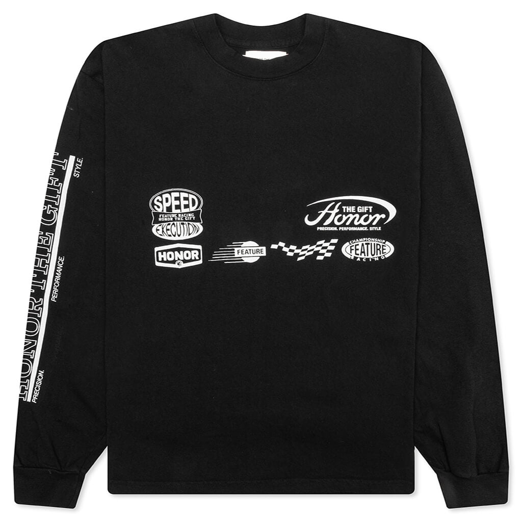 Fastest Rides L/S Tee - Faded Black