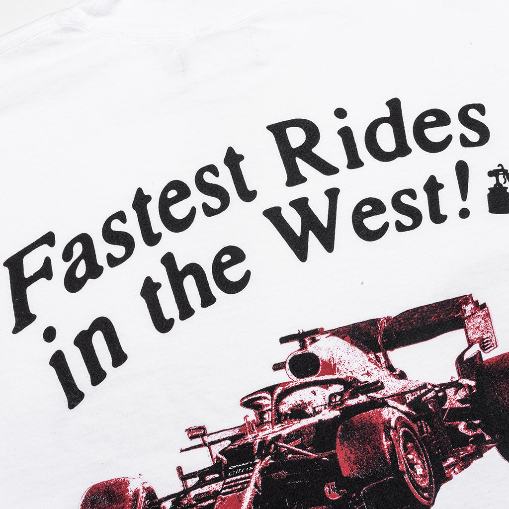 Fastest Rides L/S Tee - White