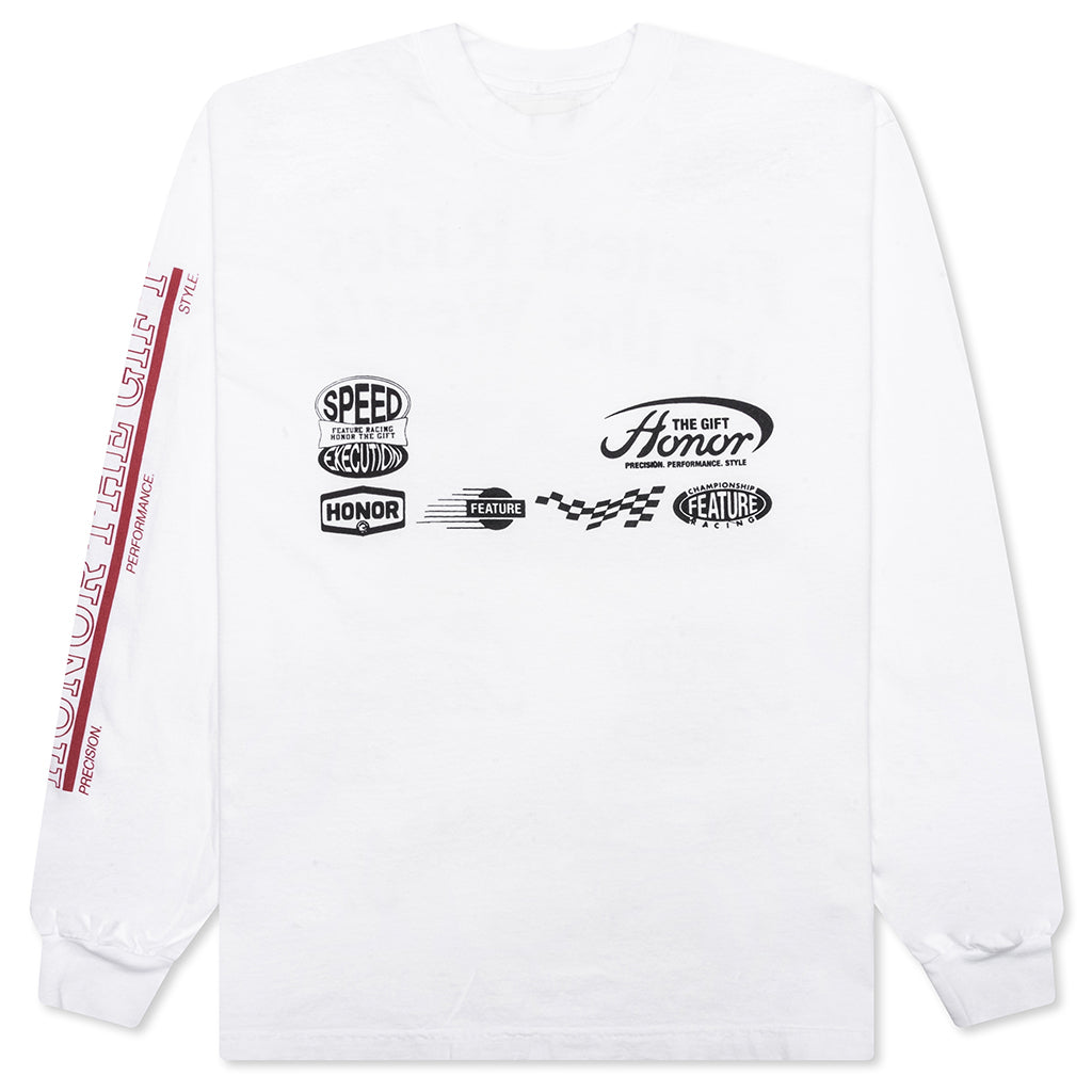 Fastest Rides L/S Tee - White