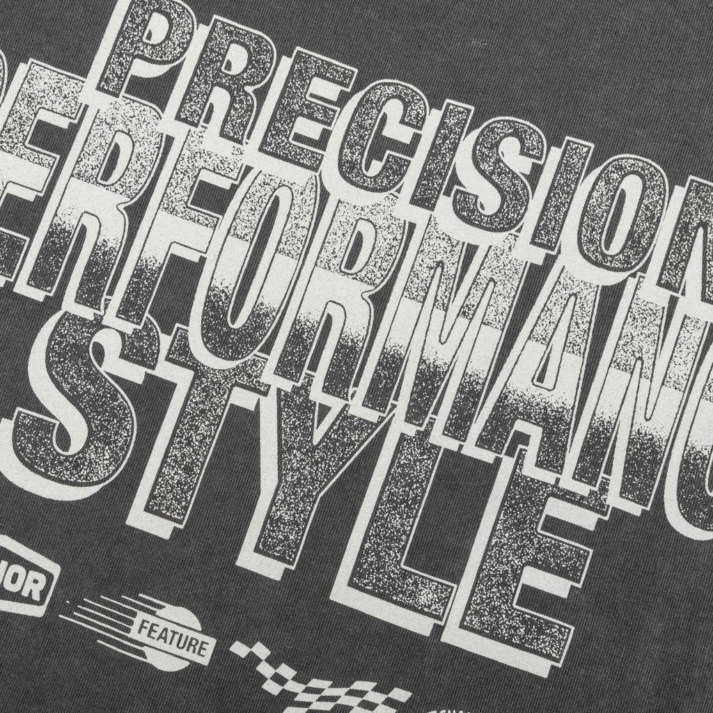 Precision Graphic Tee - Faded Black