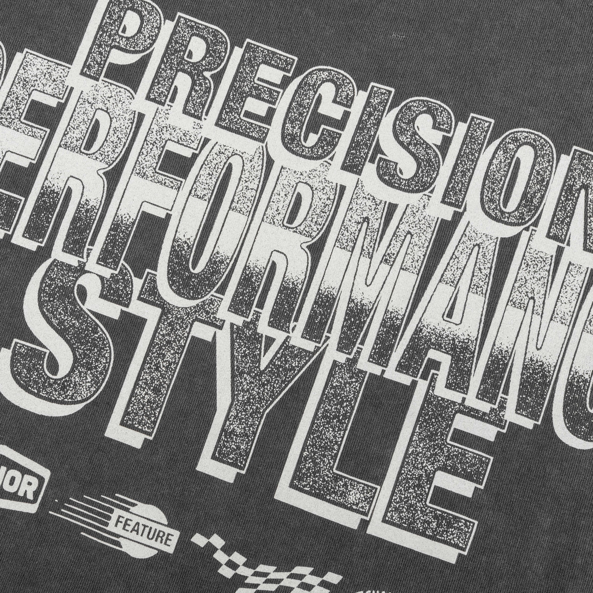 Precision Graphic Tee - Faded Black