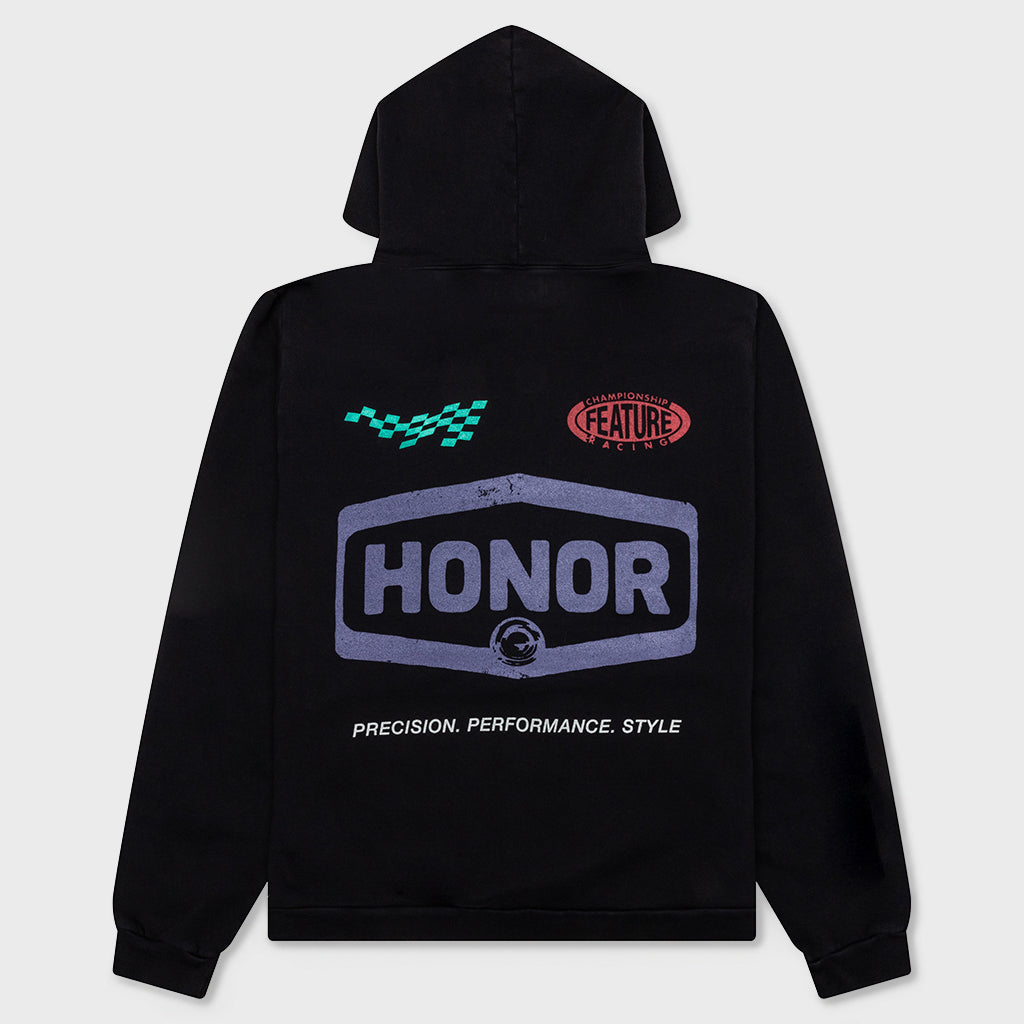 Racing Club Hoodie - Faded Black