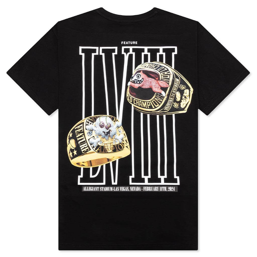 Rings Short Sleeve Tee - Black