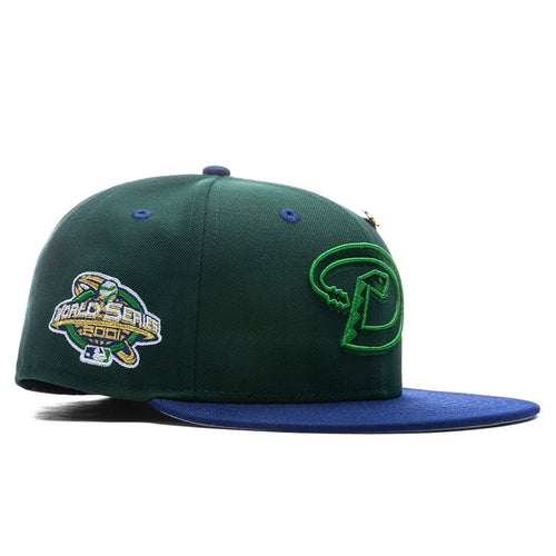"Timepiece" Arizona Diamondback Fitted - Green/Royal