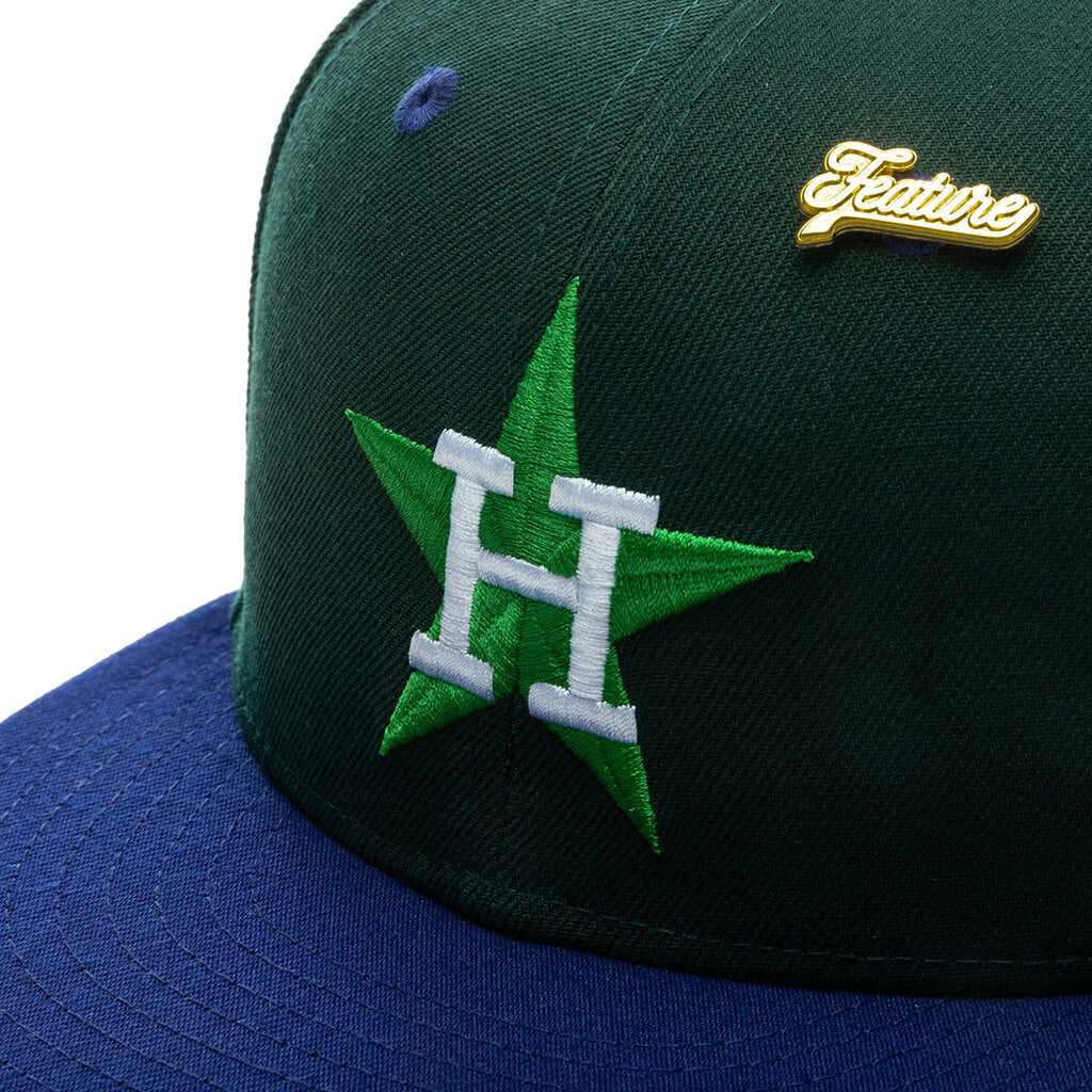 "Timepiece" Houston Astros Fitted - Green/Royal