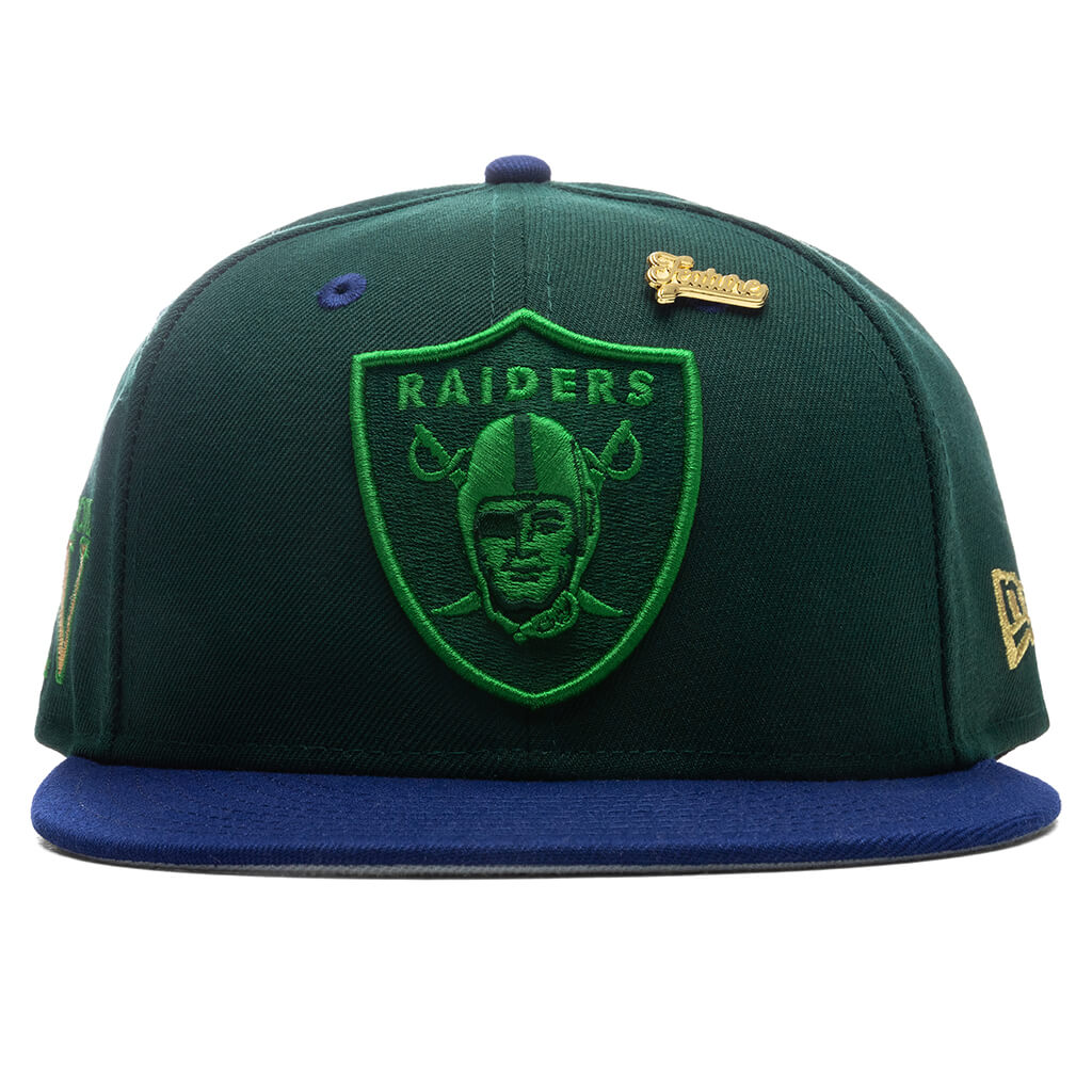 "Timepiece" Las Vegas Raiders Fitted - Green/Royal
