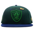 "Timepiece" Las Vegas Raiders Fitted - Green/Royal