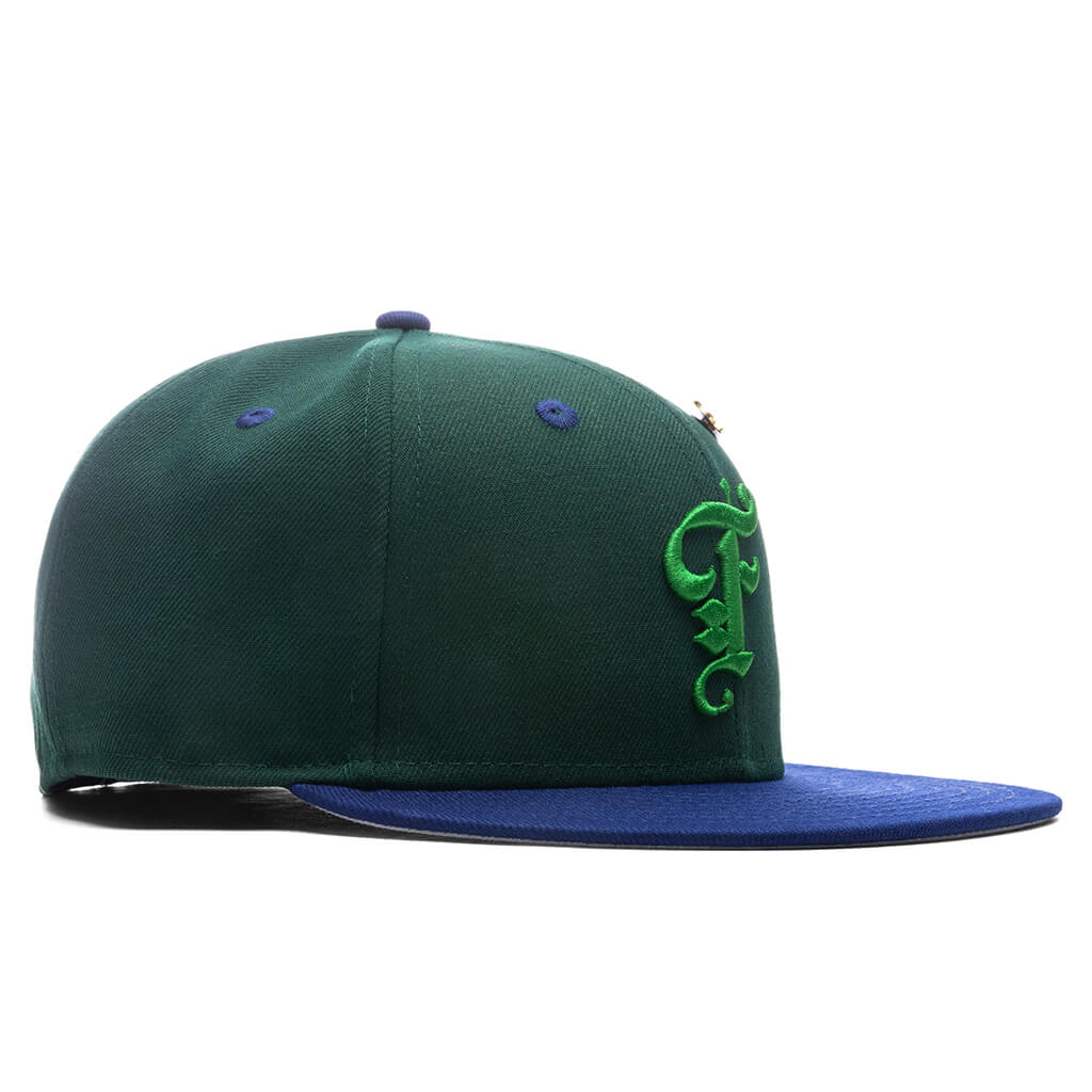 "Timepiece" OE Fitted - Green/Royal