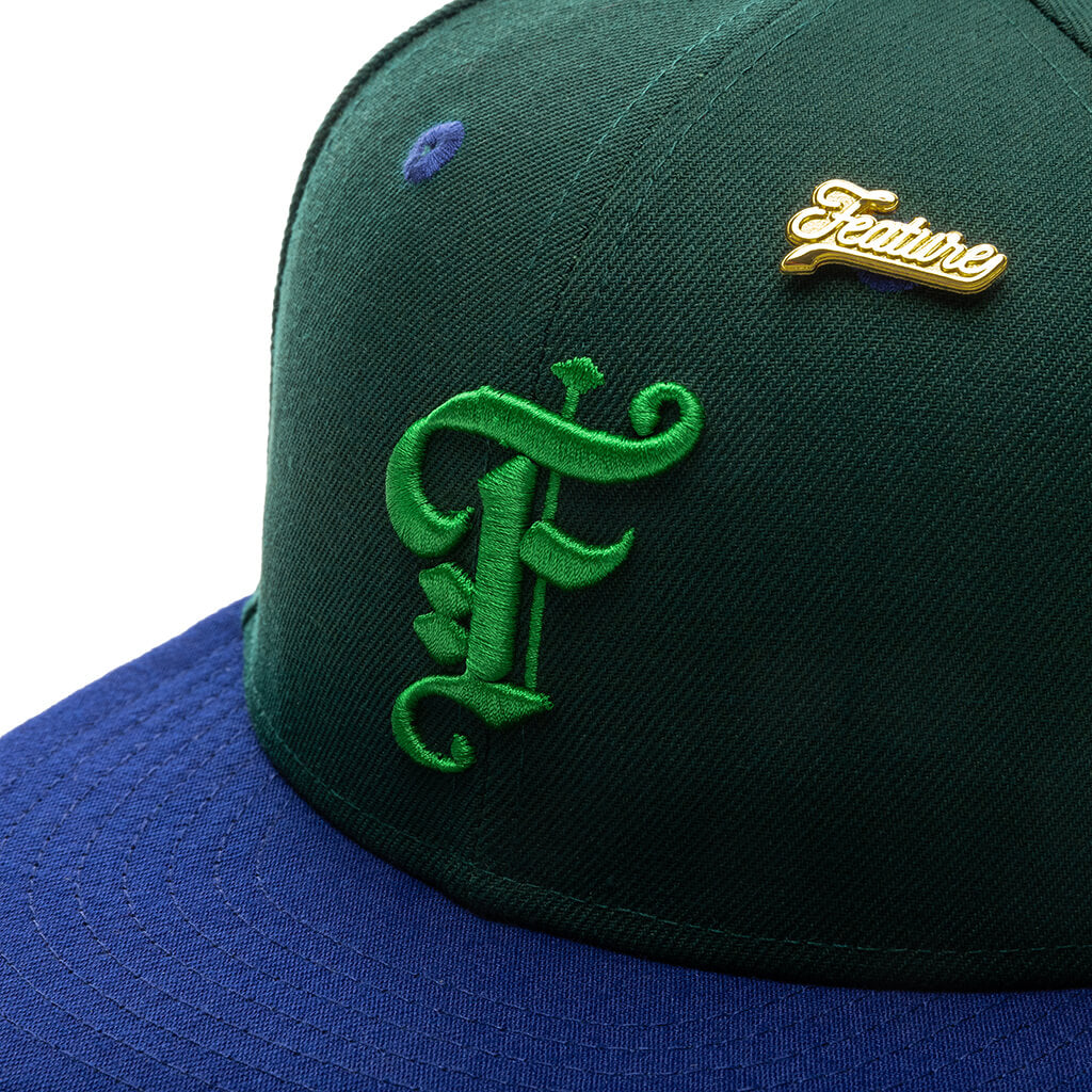"Timepiece" OE Fitted - Green/Royal