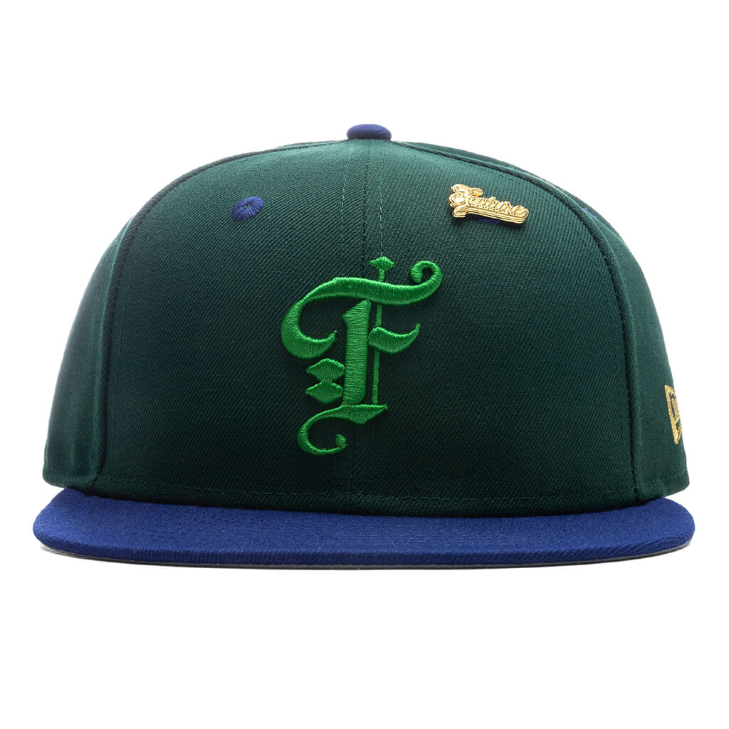"Timepiece" OE Fitted - Green/Royal