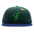 "Timepiece" OE Fitted - Green/Royal