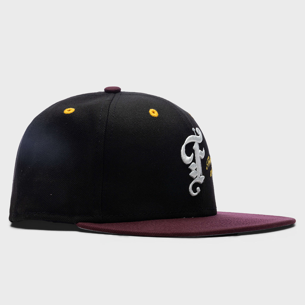AZ 5950 Fitted - Black/Maroon