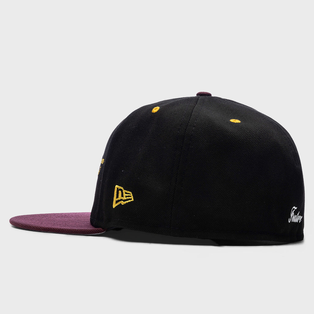 AZ 5950 Fitted - Black/Maroon
