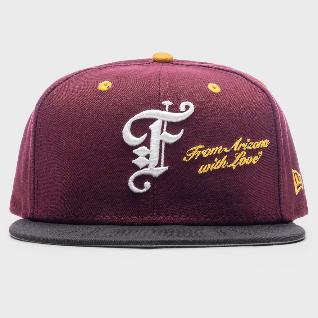 AZ 59FIFTY Fitted - Maroon/Black