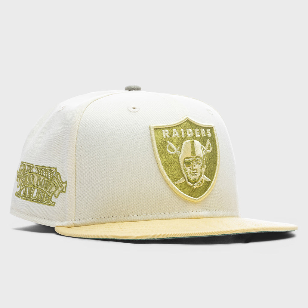 59FIFTY Fitted Las Vegas Raiders - Chrome White/Soft Yellow