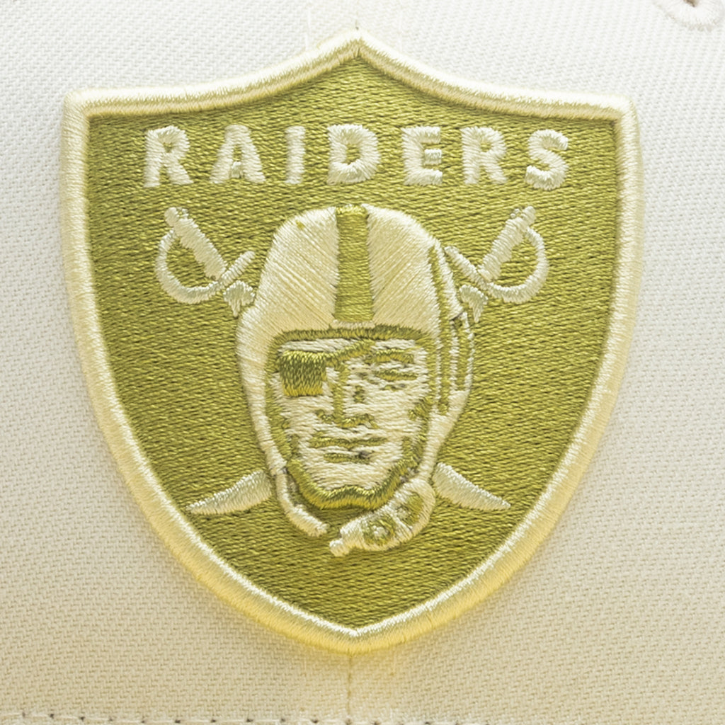 59FIFTY Fitted Las Vegas Raiders - Chrome White/Soft Yellow