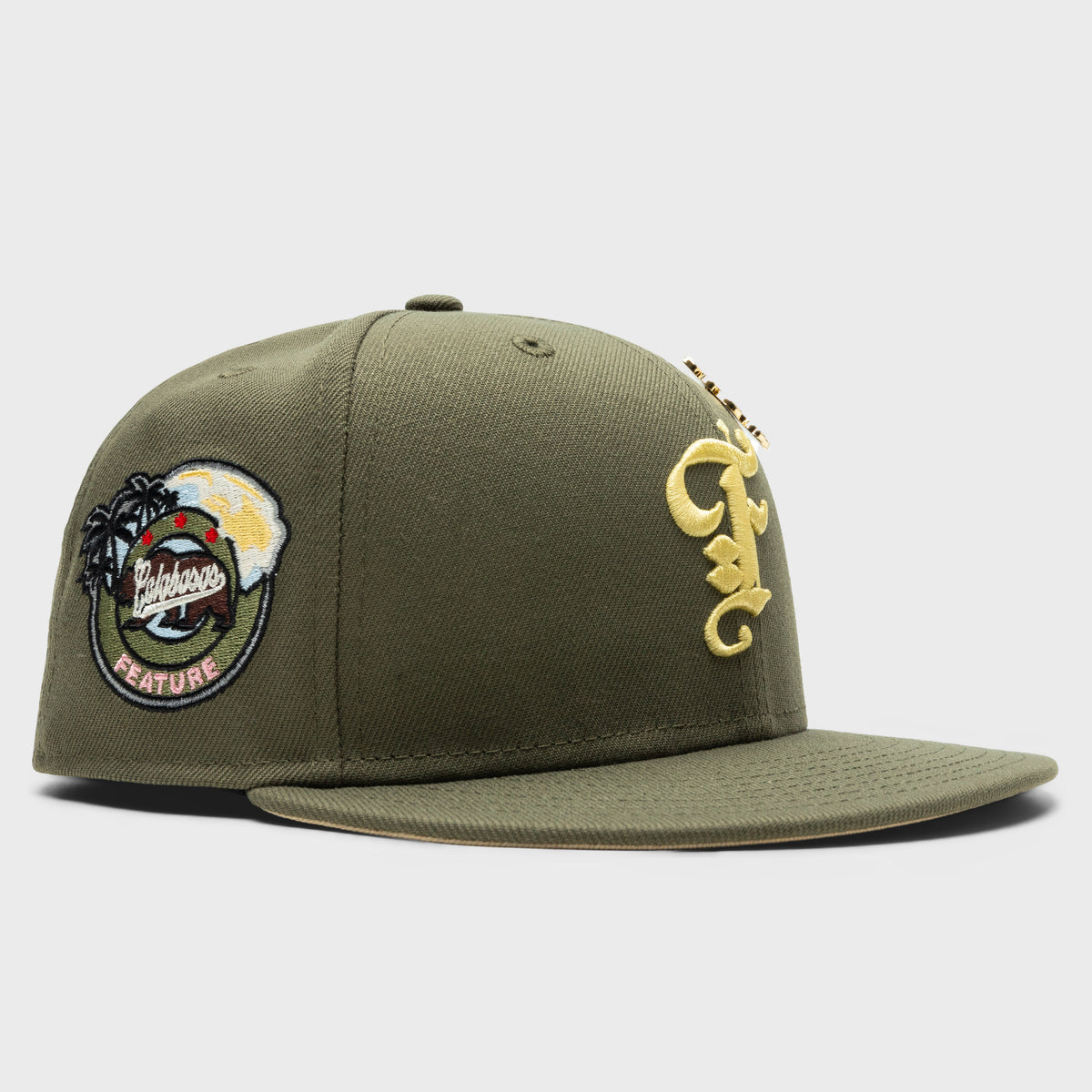 59FIFTY Fitted Old English F Calabasas - New Olive/Vegas Gold