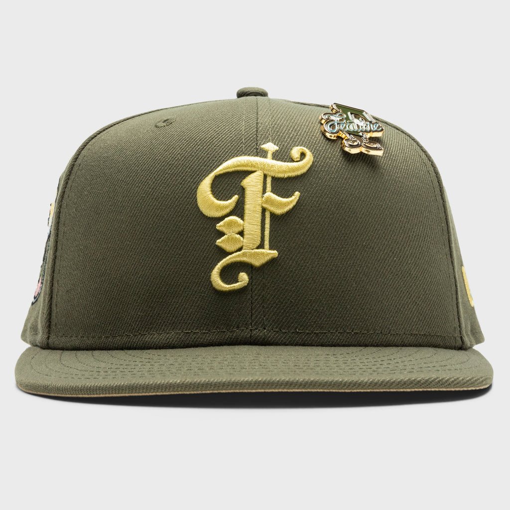 59FIFTY Fitted Old English F Calabasas - New Olive/Vegas Gold