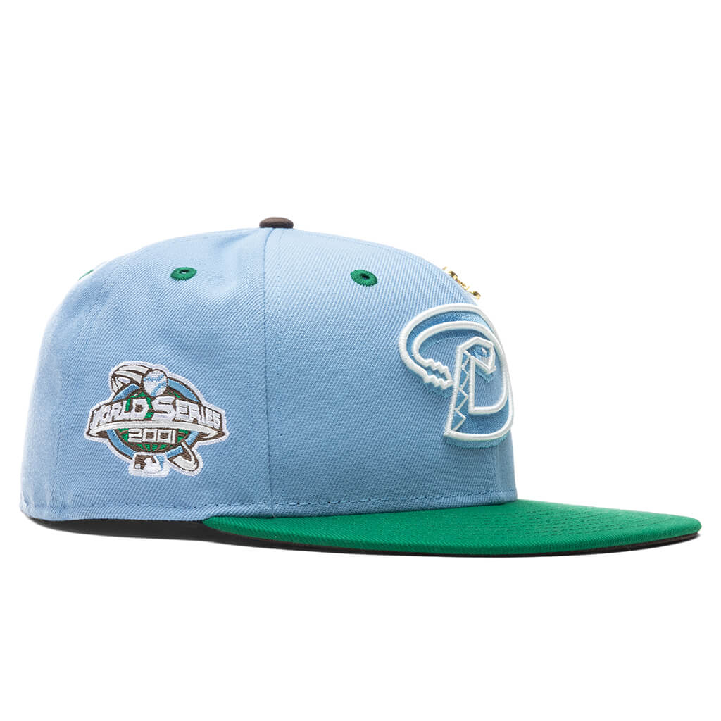 "Earth" Arizona Diamondbacks Fitted - Birdseye Blue/Kelly Green
