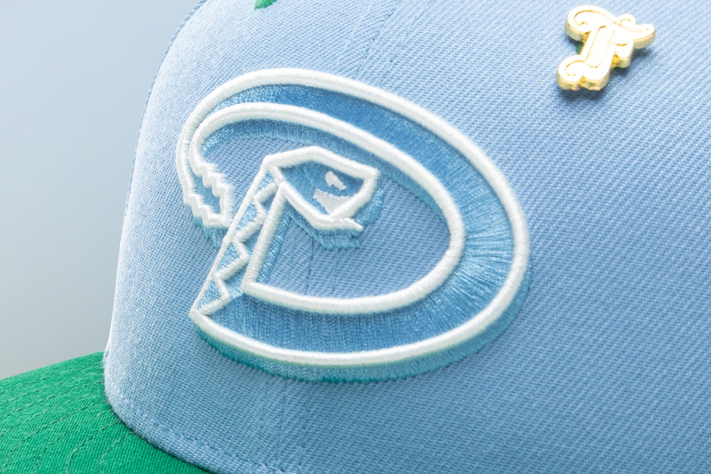 "Earth" Arizona Diamondbacks Fitted - Birdseye Blue/Kelly Green