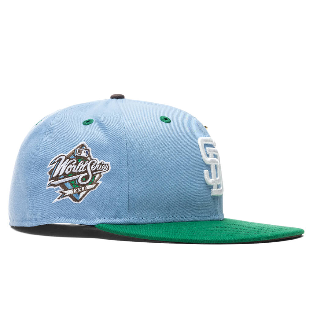 "Earth" San Diego Padres Fitted - Birdseye Blue/Kelly Green