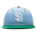 "Earth" San Diego Padres Fitted - Birdseye Blue/Kelly Green