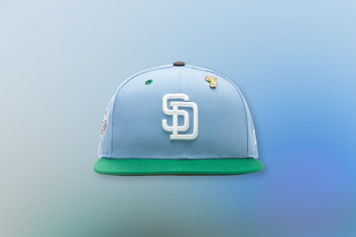 "Earth" San Diego Padres Fitted - Birdseye Blue/Kelly Green