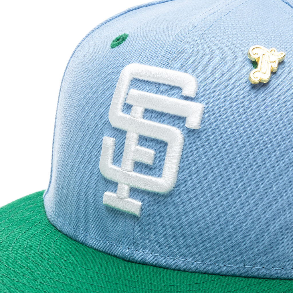 "Earth" San Francisco Giants Fitted - Birdseye Blue/Kelly Green