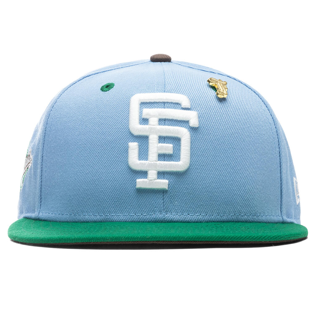 "Earth" San Francisco Giants Fitted - Birdseye Blue/Kelly Green