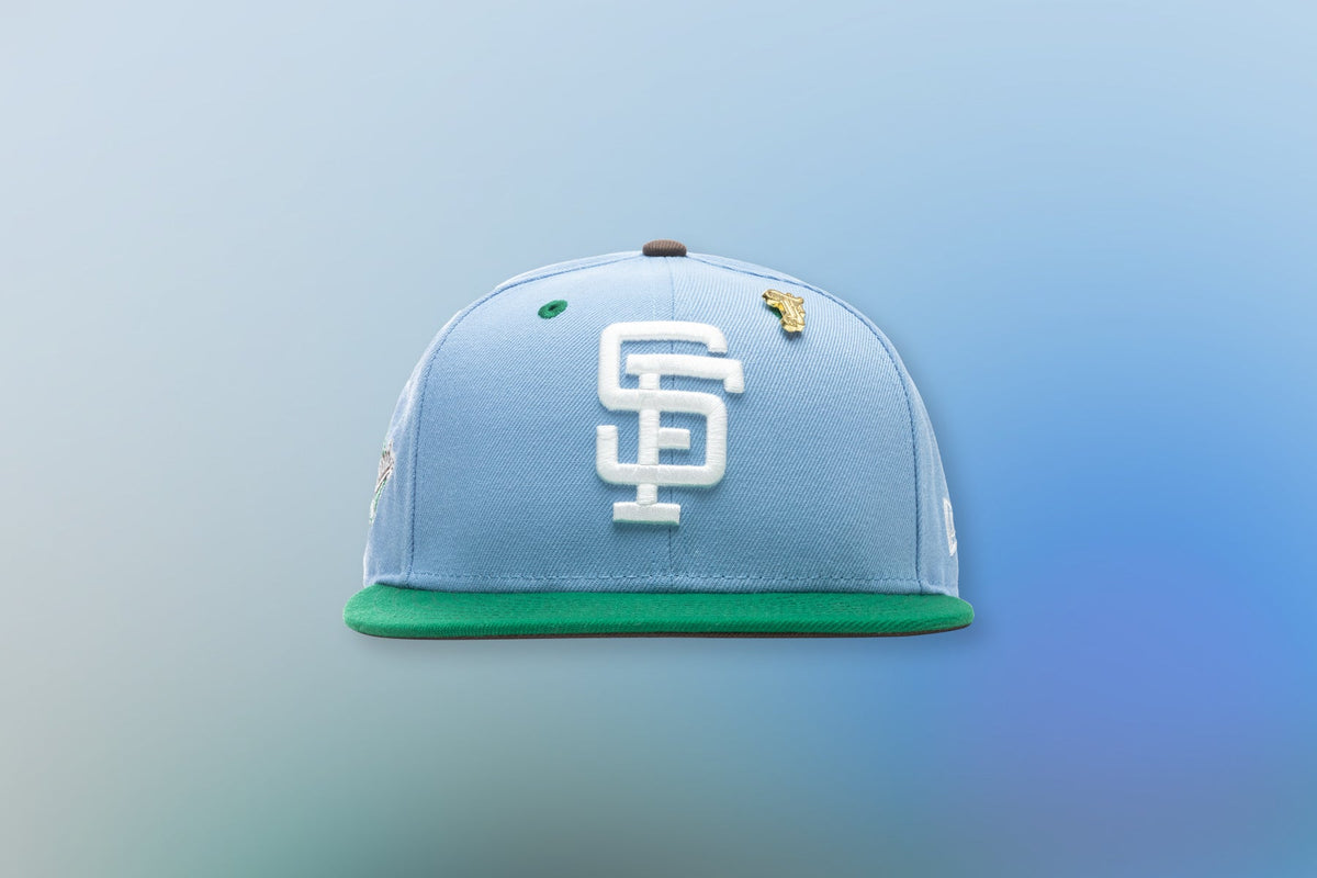 "Earth" San Francisco Giants Fitted - Birdseye Blue/Kelly Green