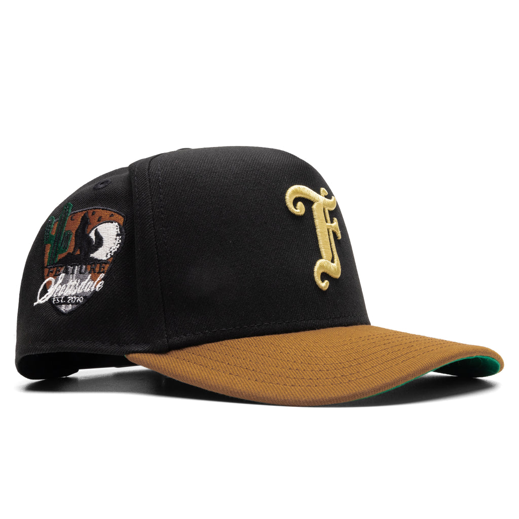 9FIFTY A-Frame Old English F Scottsdale - Walnut/Old Gold