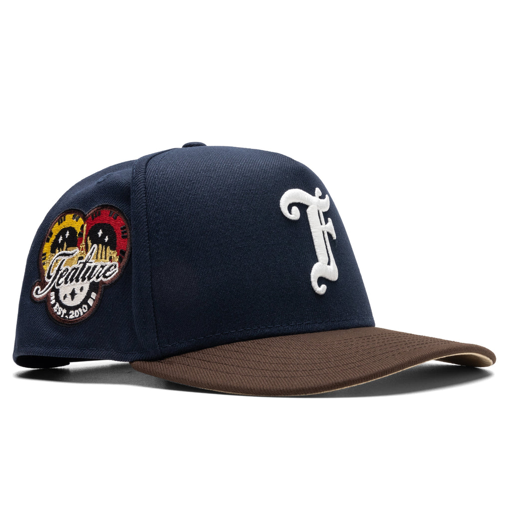 9FIFTY A-Frame Old English F Vegas - Night Shift Navy/Walnut