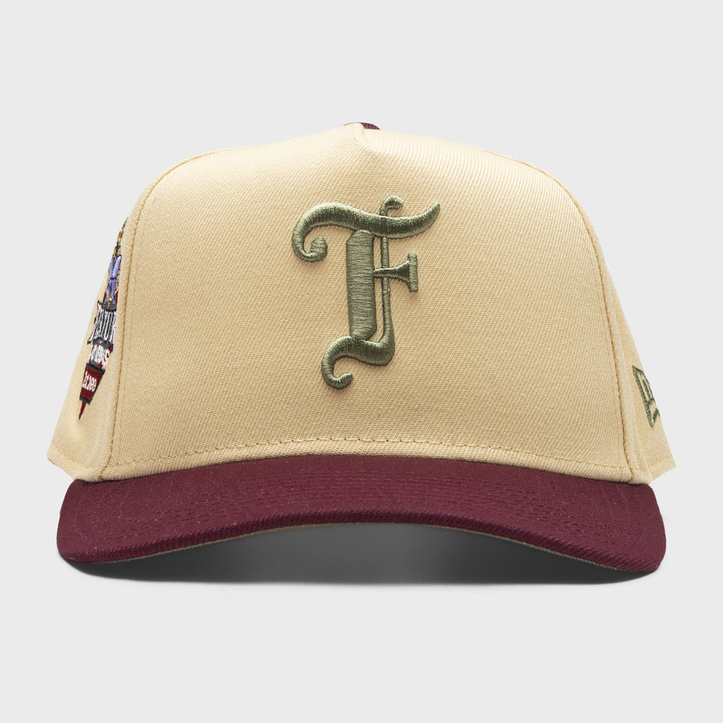 9FIFTY A-Frame Old English F Wynn - Vegas Gold/Maroon