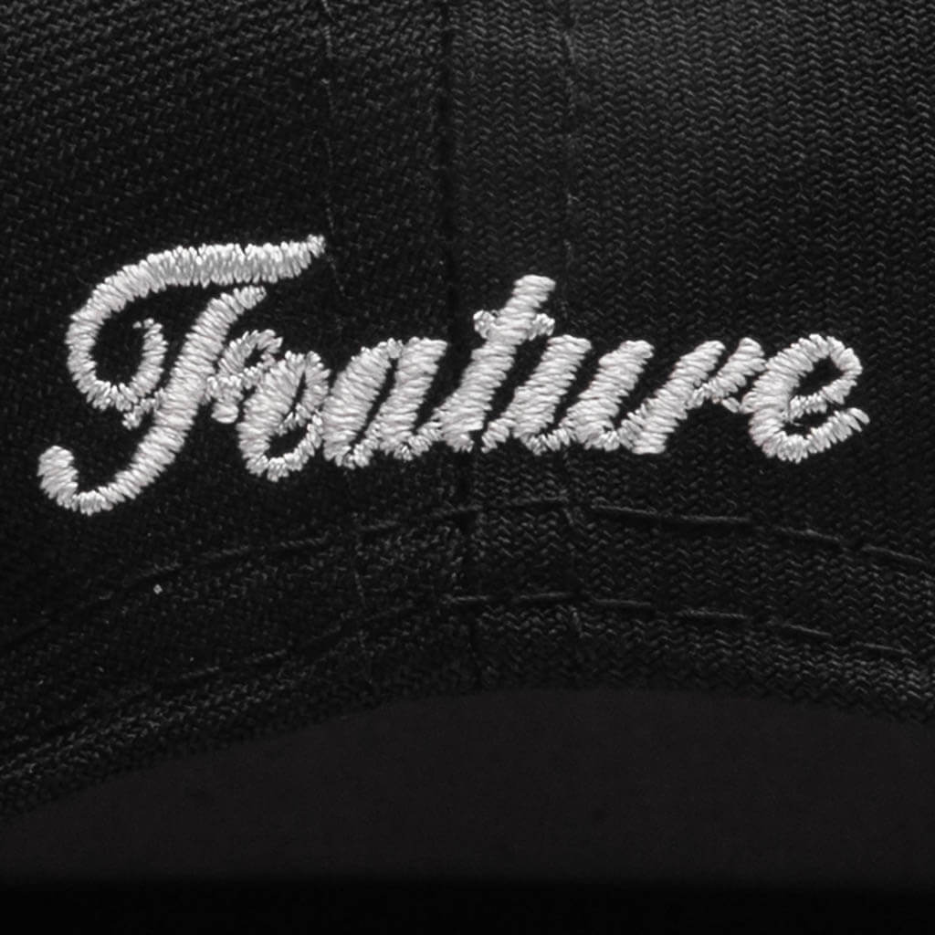 9FIFTY A-Frame Snapback Curve 'LV' Bones - Black/Twill Green
