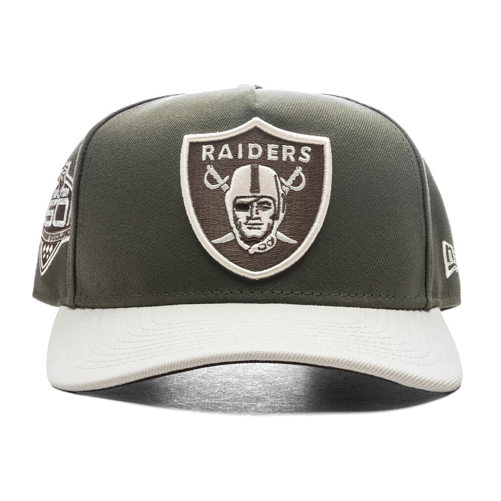 9Fifty A-Frame Snapback Las Vegas Raiders - Olive/Stone
