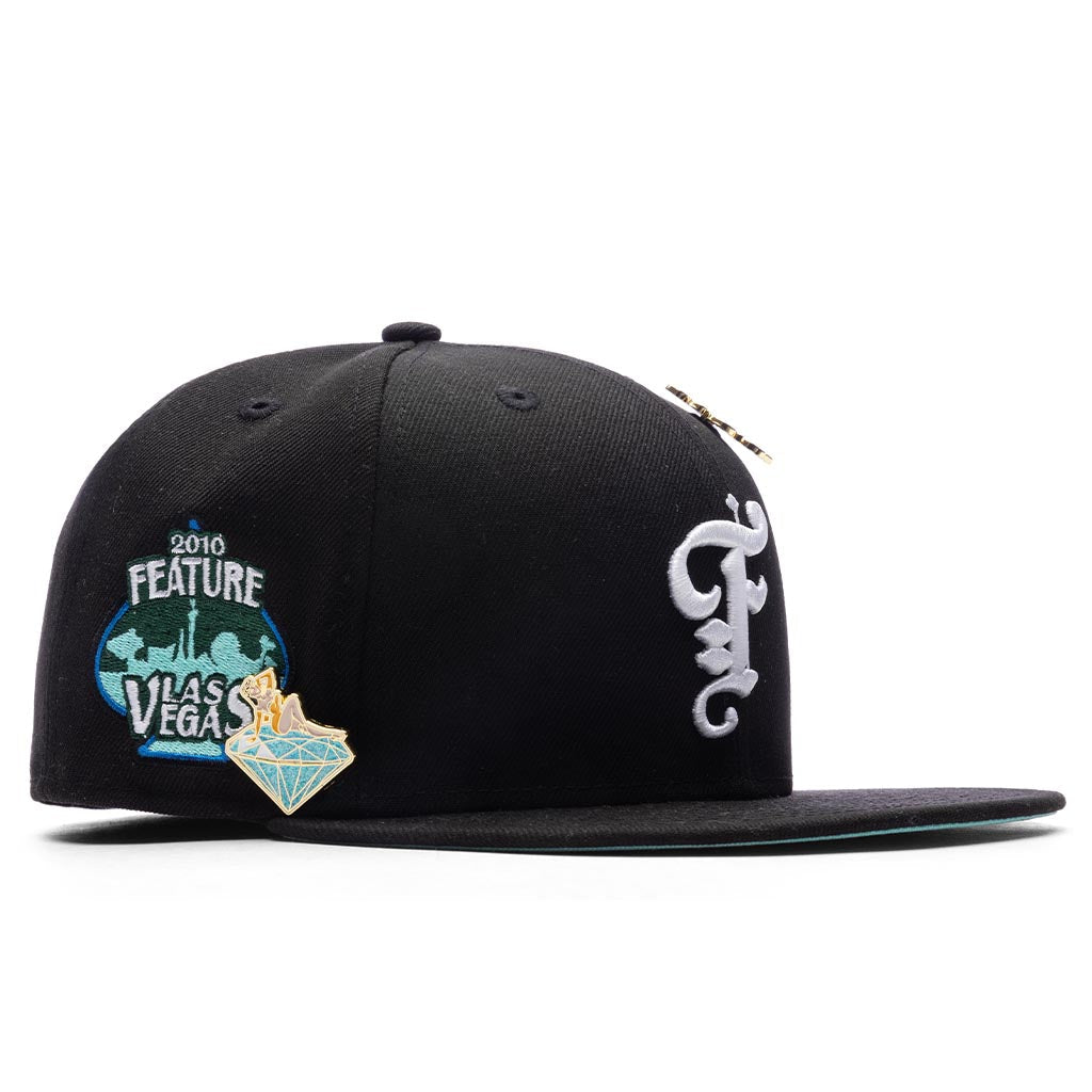 Old English Las Vegas Fitted - Black/Mint