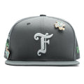 Old English Las Vegas Snapback - Dark Graphite/Green